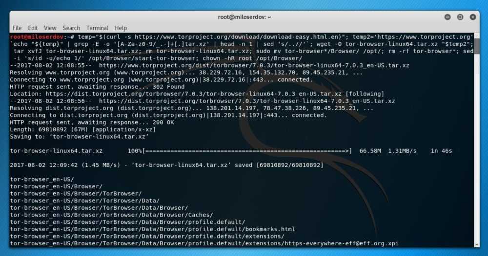 tor browser linux terminal hudra